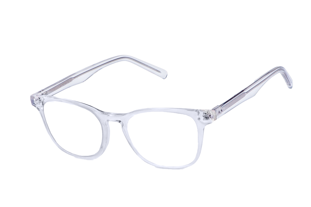 Crystal Computer Glasses Angled View