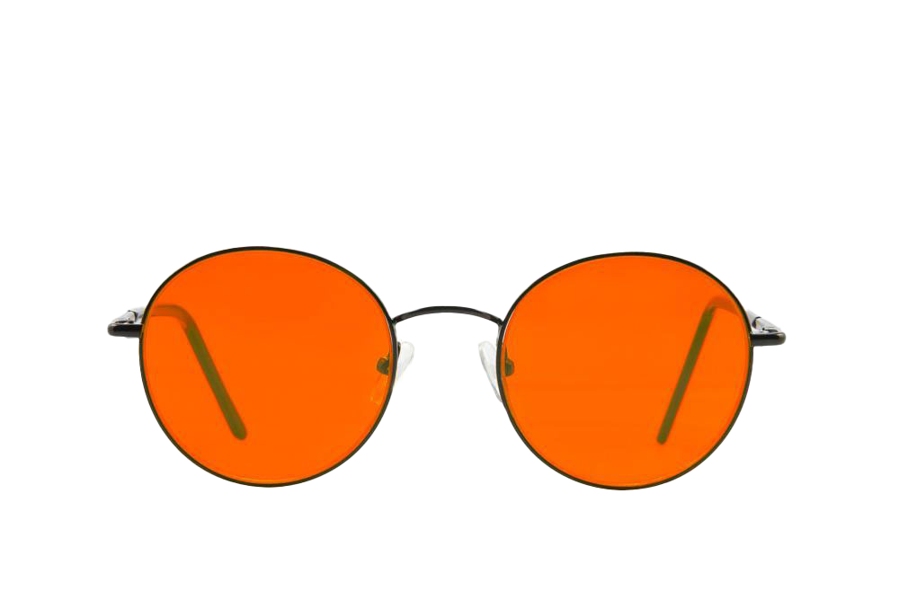 Orange lens reading glasses sales