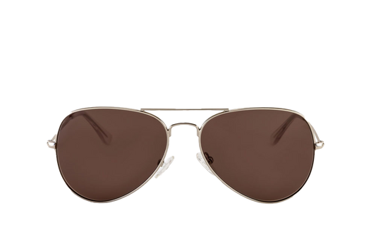 Maverick Sunglasses (Brown) Front View