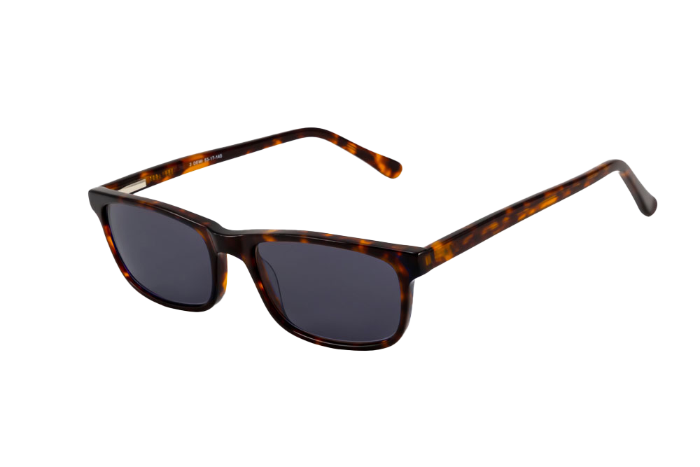 Tortoise Shell Sunglasses (Grey) Angled View